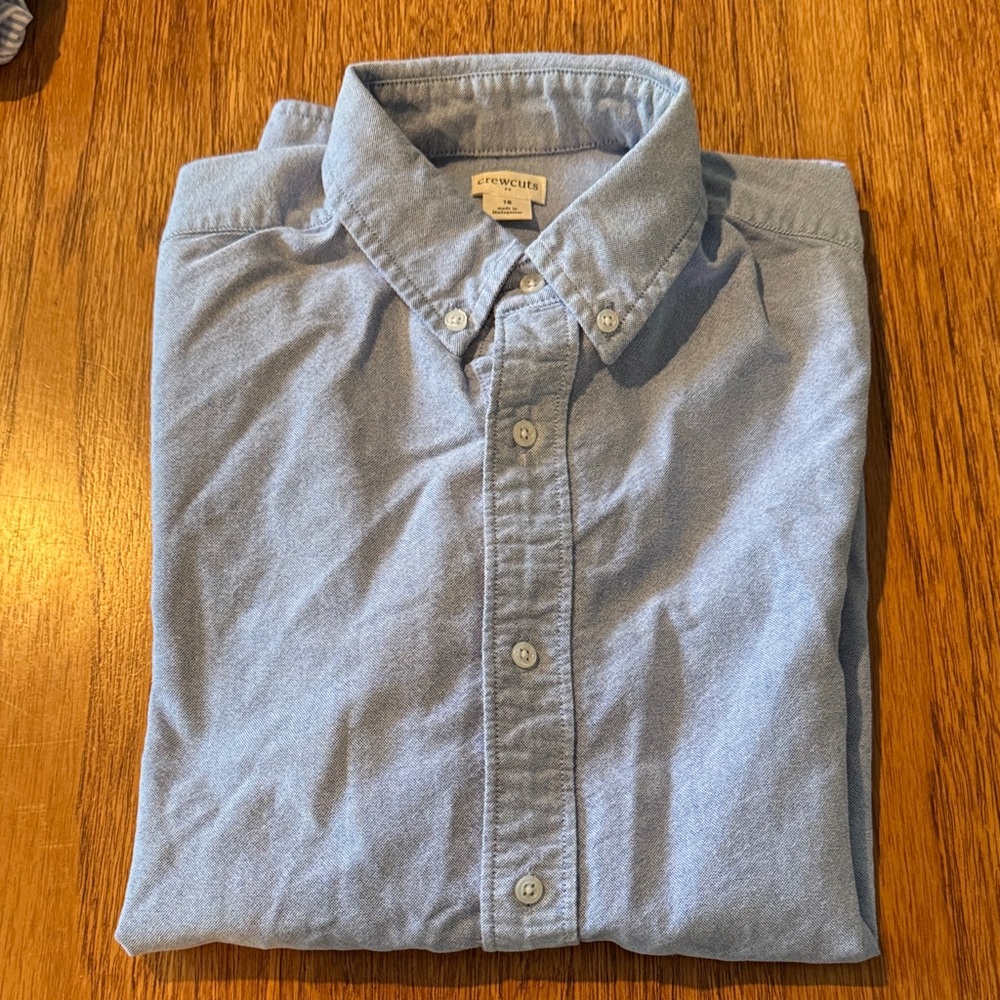 Crewcuts Sky Blue Kids Button Down Shirt